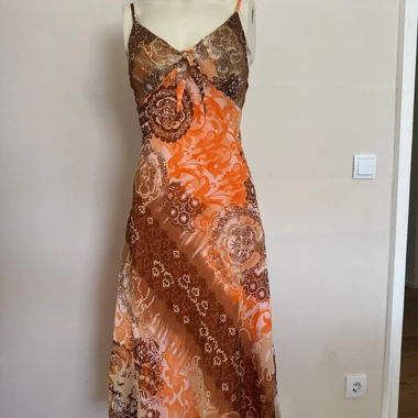 Robe midi vintage en maille Paisley Boho Fairycore