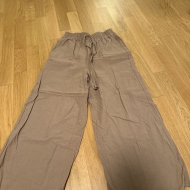 Pantaloni in tessuto ampi marroni