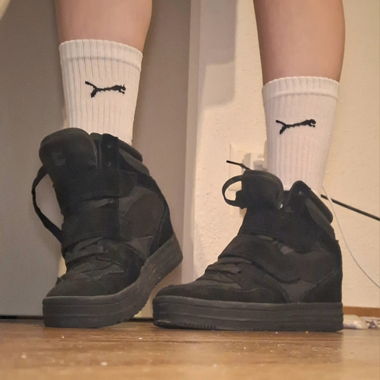 Baskets compensées à semelle Isabel Marant inspirées (noires)