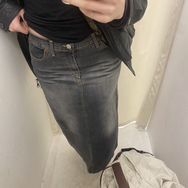 Jeansrock Midi