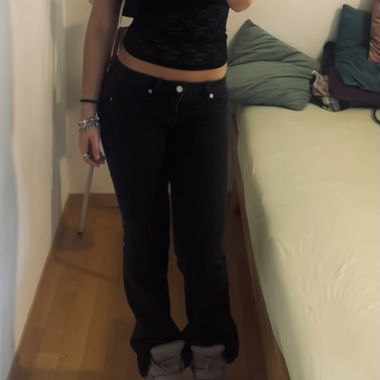 Jeans flare neri