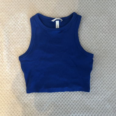 Crop Top bleu 