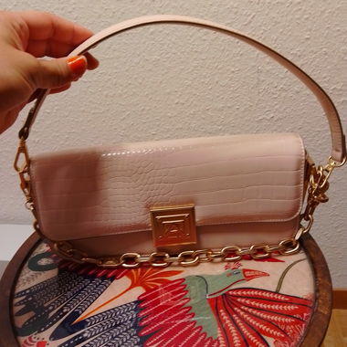 Sac rose poudré