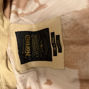 Blouson Norton en cuir
