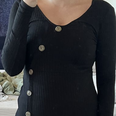 Abito in maglia nero TALLY WEiJL