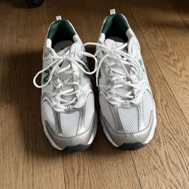 New Balance 530 white/green sneakers EU 46.5
