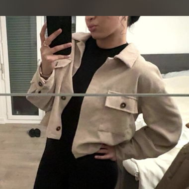 Trench beige corto