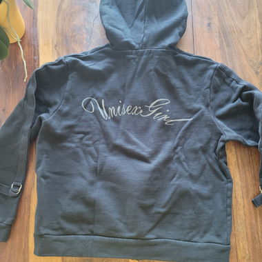 Unisex Zip Hoodie schwarz