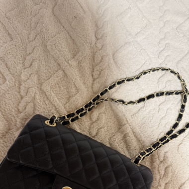 black chanel bag - dupe