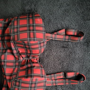 Crop top a quadretti (Punk/Goth)
