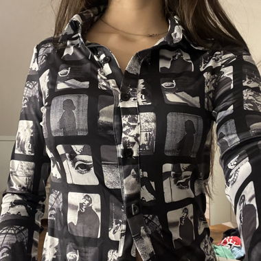 Camicia abbottonata con stampa grafica