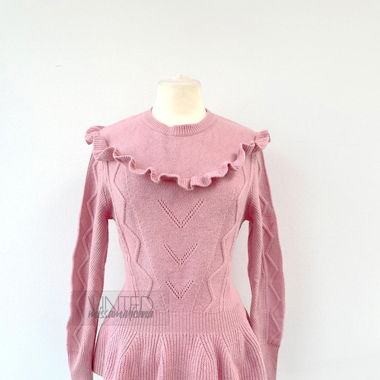 Peplum Pullover rosa