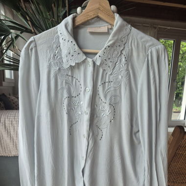 Blouse vintage brodée - Vintage Bluse Stickerei