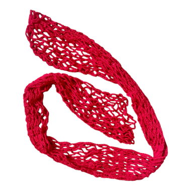 Roter Mesh-Schal