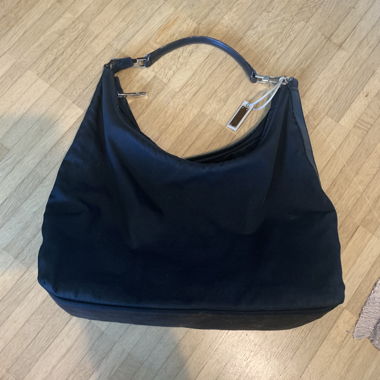 Sac épaule hobo en nylon noir Gucci vintage