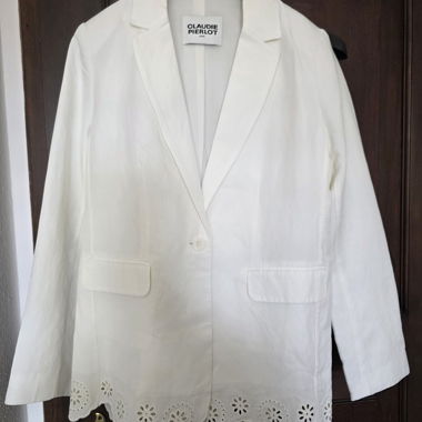 Ecru Jacket with Embroidery
