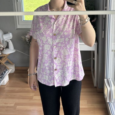 Chemise boutonnée fleurie