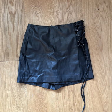 Skorts en similicuir 38/M noir