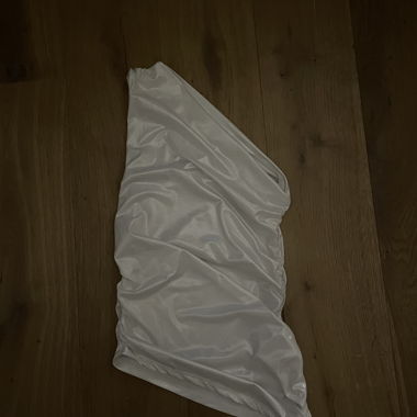 Asymmetrisches top silber 