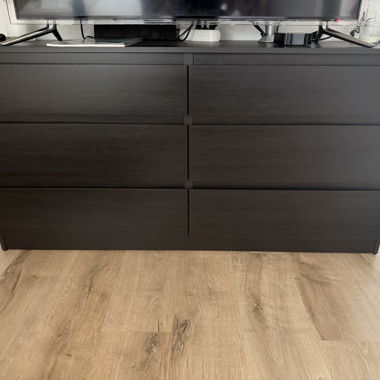 Commode Ikea Malm en noir