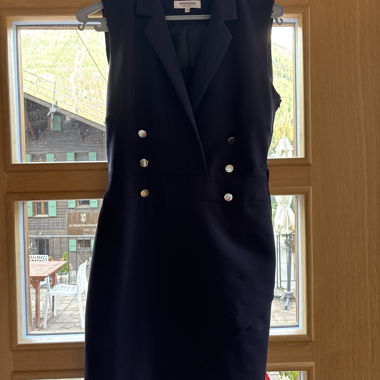 Morgan Navy-Ärmelloses Kleid