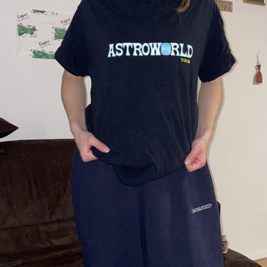 Schwarzes Astroworld Tour T-Shirt limited edition