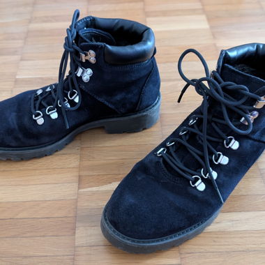 Bottes Vagabond «Kenova» en daim bleu foncé