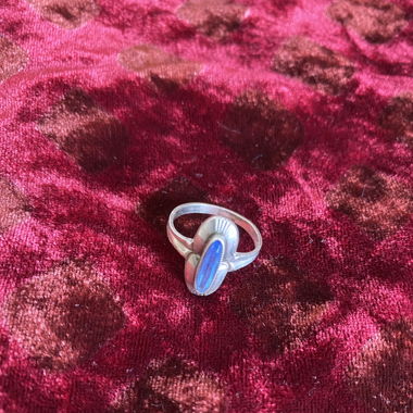 Vintage Ring blau