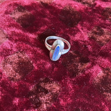 Vintage Ring blau