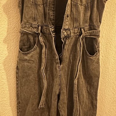Tuta in denim grigia
