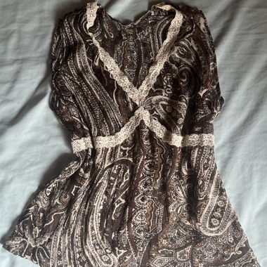 Paisley-Spitzentop