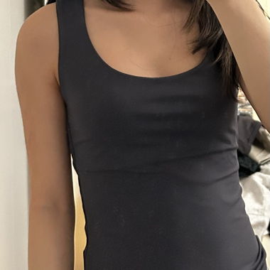Zara Dark Grey Fitted Tank Top