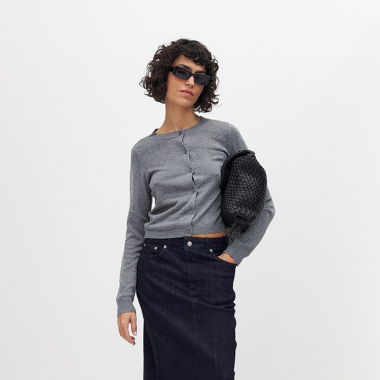 denim maxirock 