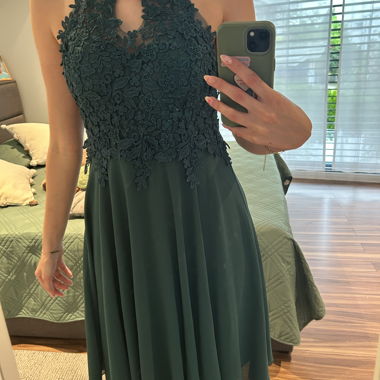 Robe de soirée élégante vert
