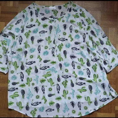 Blusa Canda C&A con pizzo, a motivi, nuova
