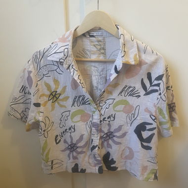 Bluse gemustert