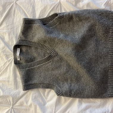 Beige Cotton Vest