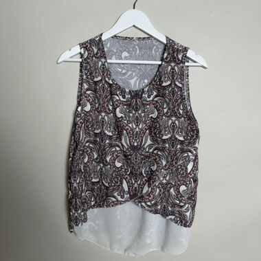 Paisley Sleeveless Blouse