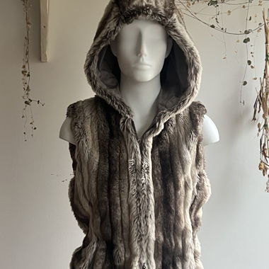 gilet en fausse fourrure