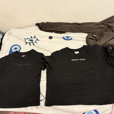 Tommy Jeans Black T-Shirts
