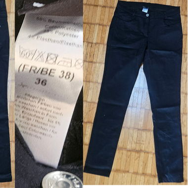 Pantaloni da donna neri Tag. 36