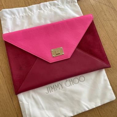 Clutch Jimmy Choo rosa