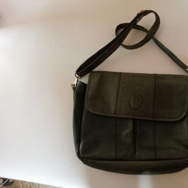 Sac en cuir vert