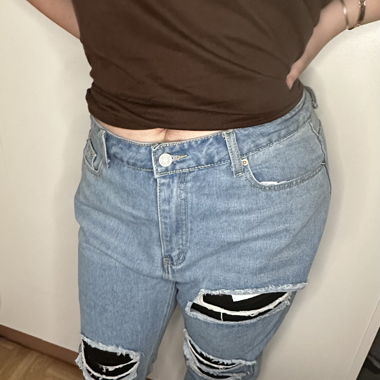 Jeans ripped