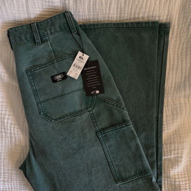 Quiksilver grüne Workwear-Jeans Grösse 28