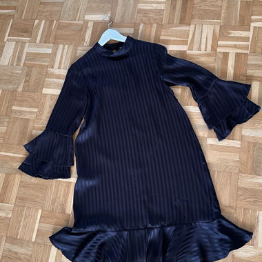 Black Dress with Ruffles