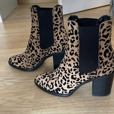 Animal print boots