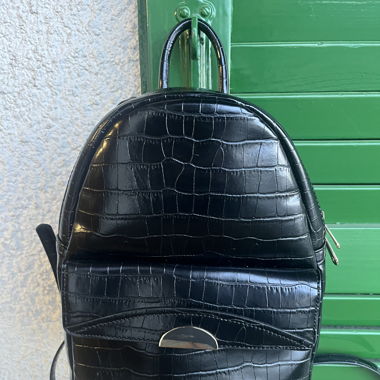 Schwarze Rucksack