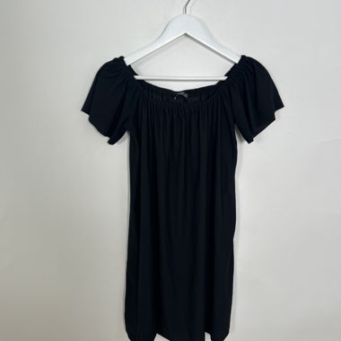 Black off-shoulder dress