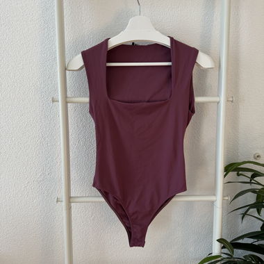 Zara - Body bordeaux senza maniche 